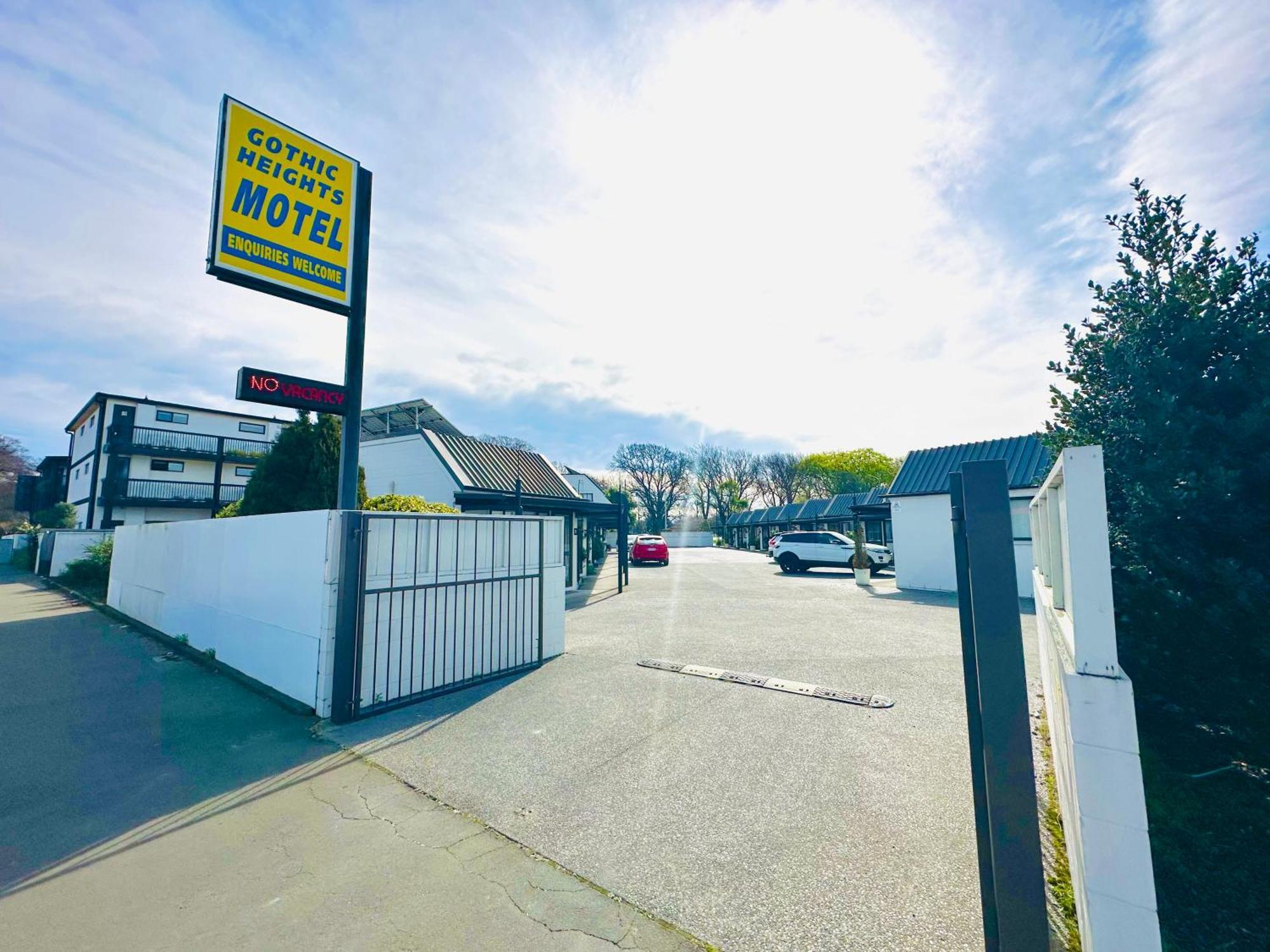 Gothic Heights Motel Christchurch Kültér fotó